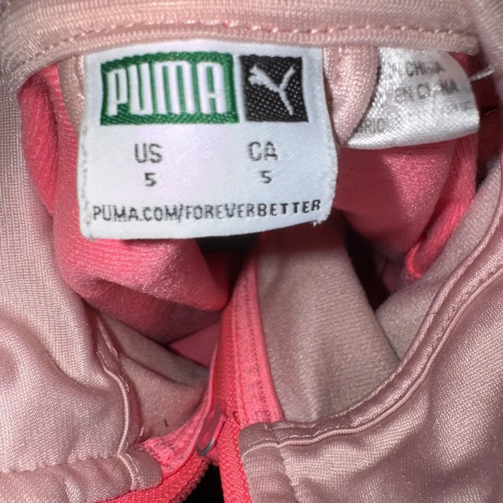 Puma Pink Jacket - Girls - Size 5 - Picture 3 of 4